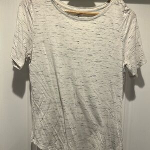 Old Navy Luxe White Speckled Tee